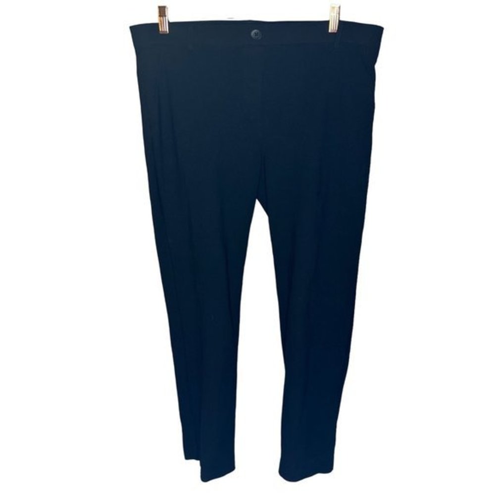 Betabrand Women's Straight Leg Black Classic Dress Pant Yoga Pants W0076-BK‎ XXL